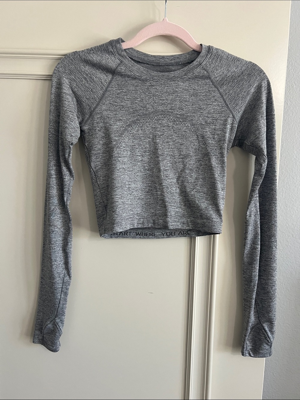 Lululemon Cropped Long-Sleeve Shirt with Thumb Holes